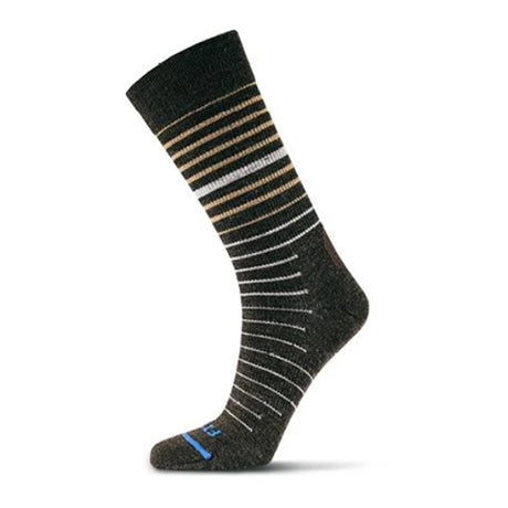 Fits F5004 Business Crew Sock (Unisex) - Chestnut/Iced Coffee Accessories - Socks - Lifestyle - The Heel Shoe Fitters