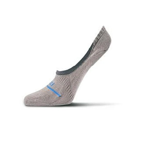 Fits F5075 Invisible No Show Sock (Unisex) - Grey Accessories - Socks - Lifestyle - The Heel Shoe Fitters