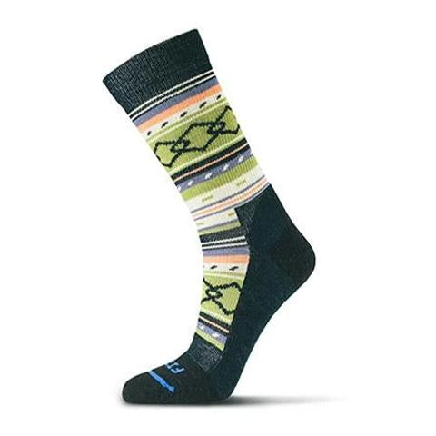 Fits F5172 Casual Crew Sock (Unisex) - Black/Woodbine Accessories - Socks - Lifestyle - The Heel Shoe Fitters