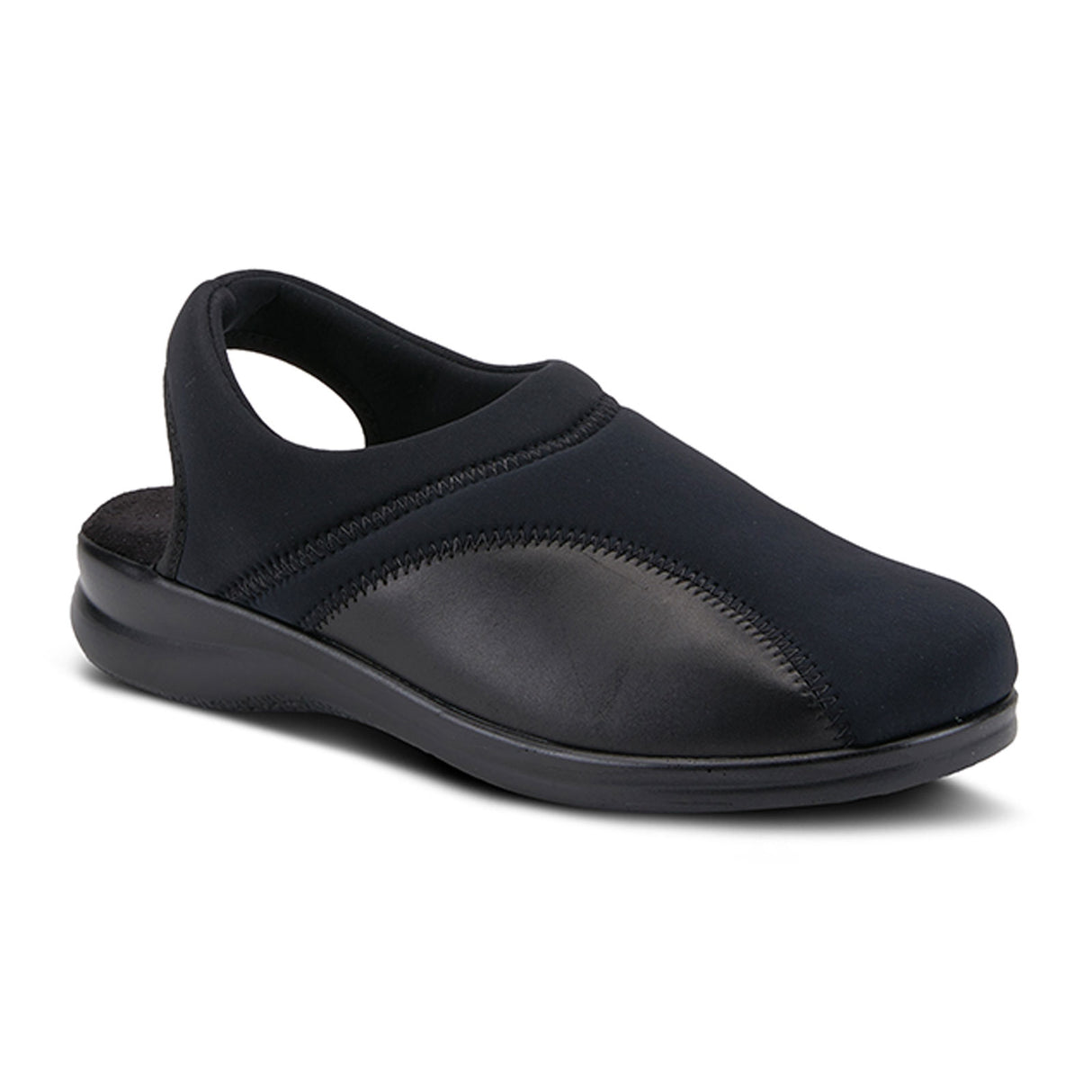 Spring Step Flexia Slingback Clog (Women) - Black Dress-Casual - Clogs & Mules - The Heel Shoe Fitters