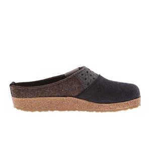 Haflinger Freedom Clog (Unisex) - Charcoal Dress-Casual - Clogs & Mules - The Heel Shoe Fitters