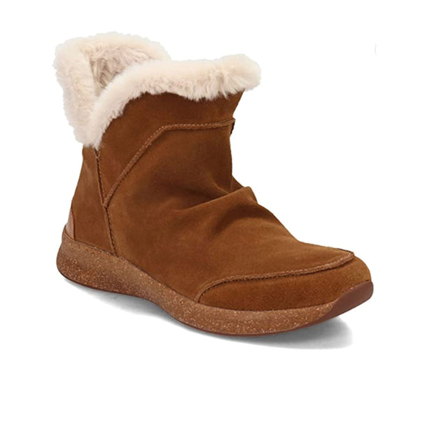 Taos Future Pull On Mid Bootie (Women) - Chestnut Suede Boots - Winter - Mid Boot - The Heel Shoe Fitters