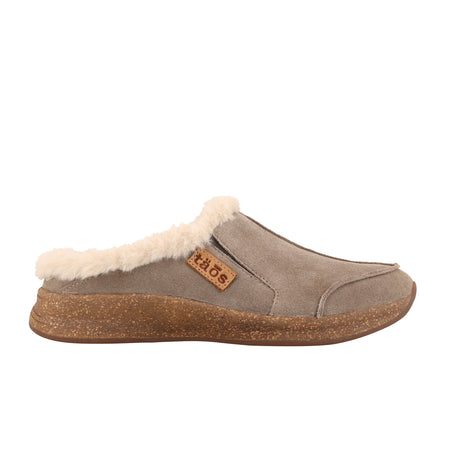Taos Future Clog (Women) - Dark Taupe Suede Dress-Casual - Clogs & Mules - The Heel Shoe Fitters