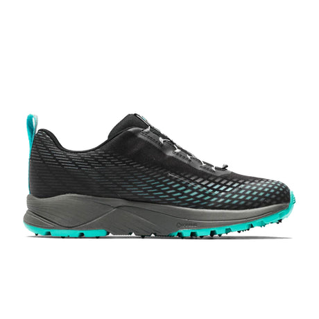 Icebug NewRun BUGrip GTX Running Shoe (Women) - Black/Jade Mist with Studs Athletic - Running - Stability - The Heel Shoe Fitters