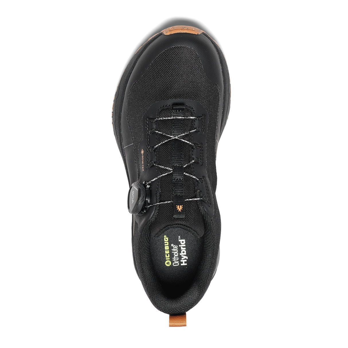 Icebug Haze RB9X GTX Trail Shoe (Men) - Black/Maple Athetlic - Running - Trail - The Heel Shoe Fitters