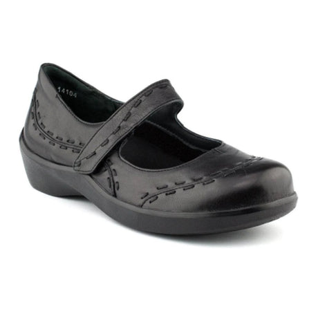 Ziera Gummibear Mary Jane (Women) - Black Leather Dress-Casual - Mary Janes - The Heel Shoe Fitters