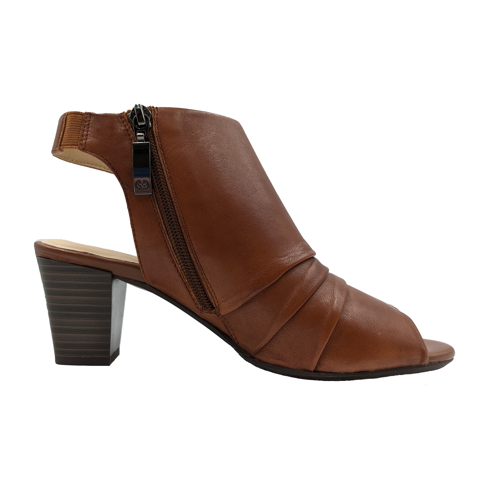 Gerry Weber Lotta G13018 (Women) - Cognac Sandals - Heeled - The Heel Shoe Fitters