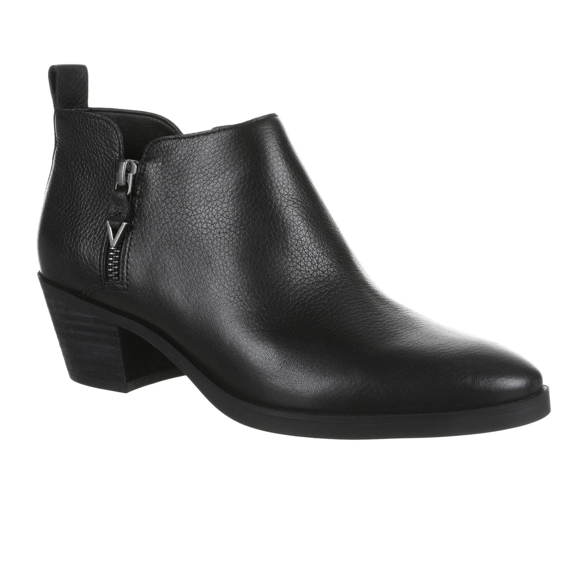 Vionic Cecily Ankle Boot (Women) - Black Waterproof Tumbled Leather ...