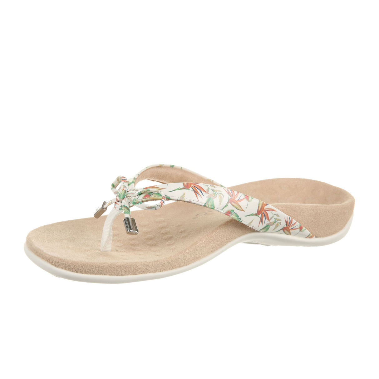 Vionic Bella II Thong Sandal (Women) - Marshmallow Floral Sandals - Thong - The Heel Shoe Fitters