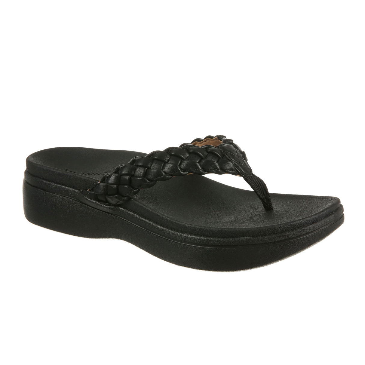 Vionic Kenji Sandal (Women) - Black Syn Sandals - Thong - The Heel Shoe Fitters