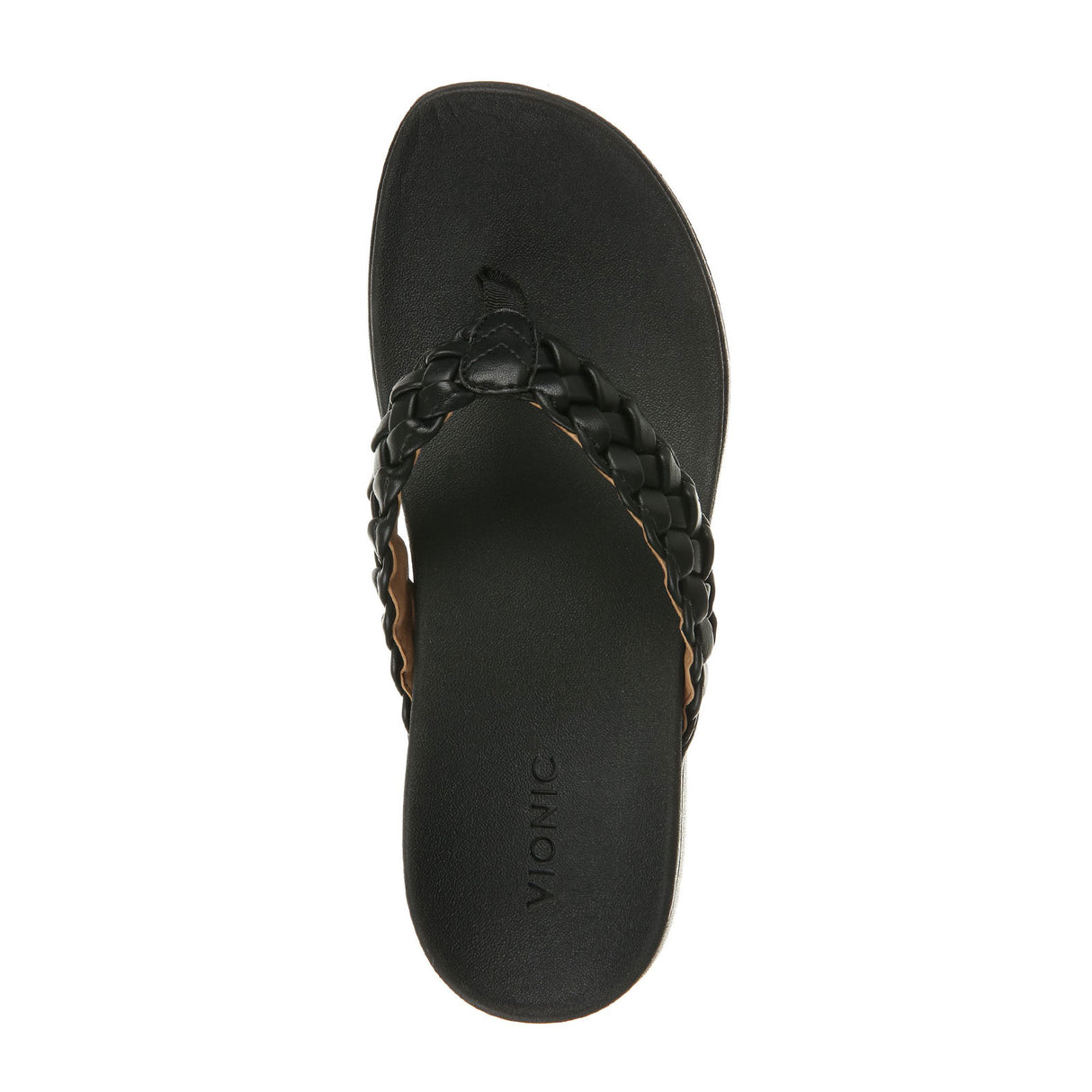 Vionic Kenji Sandal (Women) - Black Syn Sandals - Thong - The Heel Shoe Fitters