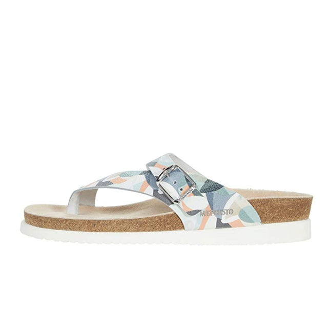 Mephisto Helen (Women) - Multicoloured Bambou Sandals - Thong - The Heel Shoe Fitters