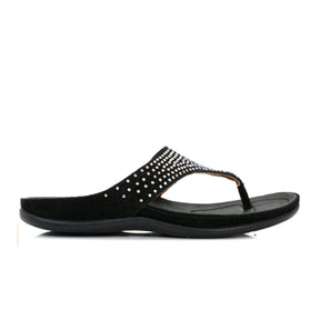 Strive Ibiza Sandal (Women) - Black Sandal - Thong - The Heel Shoe Fitters