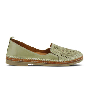 Spring Step Ingrid Slip On Loafer (Women) - Olive Green Dress-Casual - Flats - The Heel Shoe Fitters