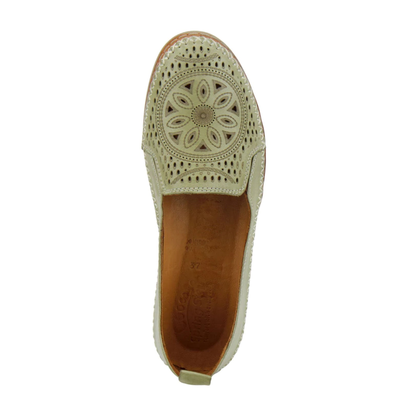 Spring Step Ingrid Slip On Loafer (Women) - Olive Green Dress-Casual - Flats - The Heel Shoe Fitters