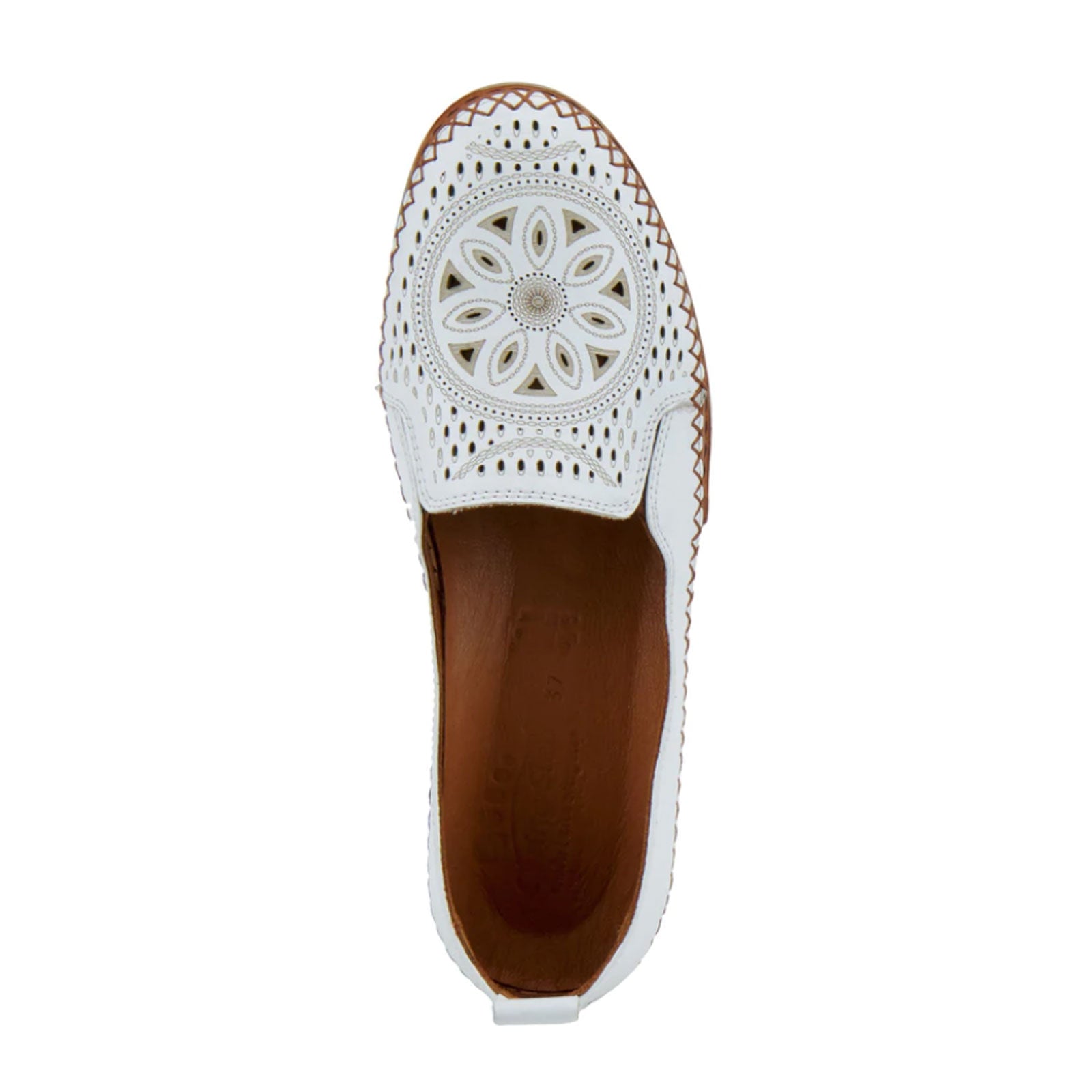 Spring Step Ingrid Slip On Loafer (Women) - White Dress-Casual - Flats - The Heel Shoe Fitters