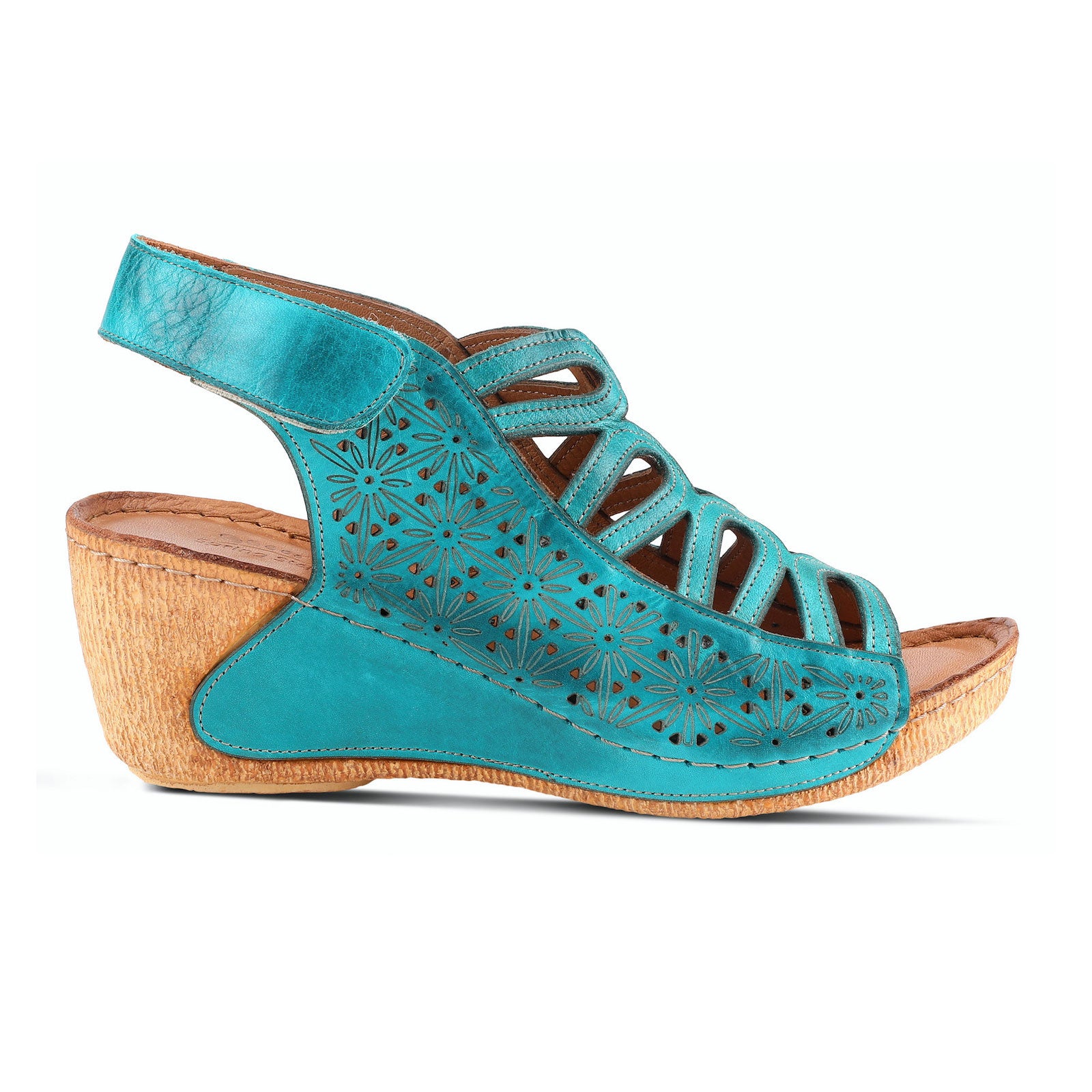 Teal cheap wedge sandals