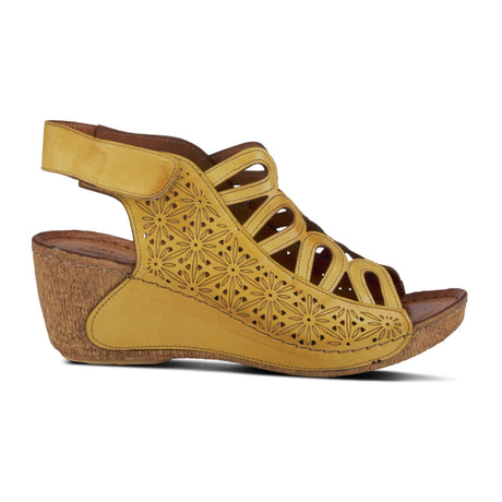 Spring Step Inocencia Wedge Sandal (Women) - Yellow Sandals - Heel/Wedge - The Heel Shoe Fitters