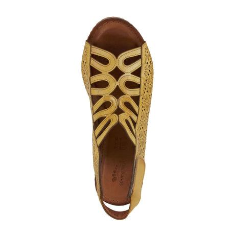 Spring Step Inocencia Wedge Sandal (Women) - Yellow Sandals - Heel/Wedge - The Heel Shoe Fitters