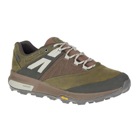 Merrell Zion Waterproof Low Hiking Shoe (Men) - Dark Olive Hiking - Low - The Heel Shoe Fitters