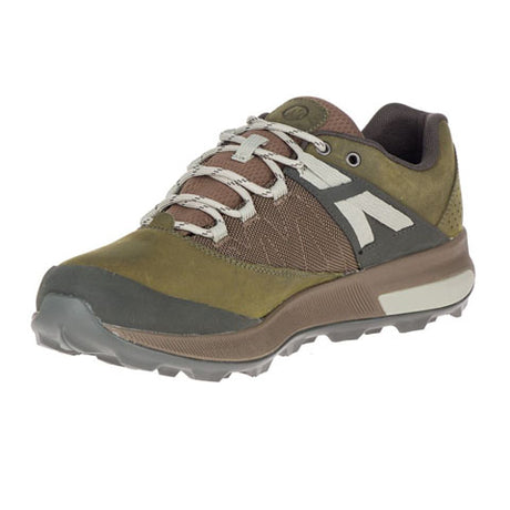 Merrell Zion Waterproof Low Hiking Shoe (Men) - Dark Olive Hiking - Low - The Heel Shoe Fitters