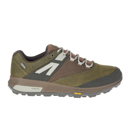 Merrell Zion Waterproof (Men) - Dark Olive Hiking - Low - The Heel Shoe Fitters