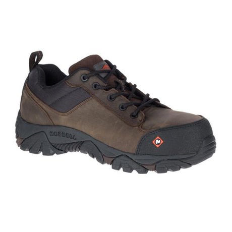 Merrell Work Moab Rover Lace Composite Toe Work Shoe (Men) - Espresso Boots - Work - Low - Composite Toe - The Heel Shoe Fitters