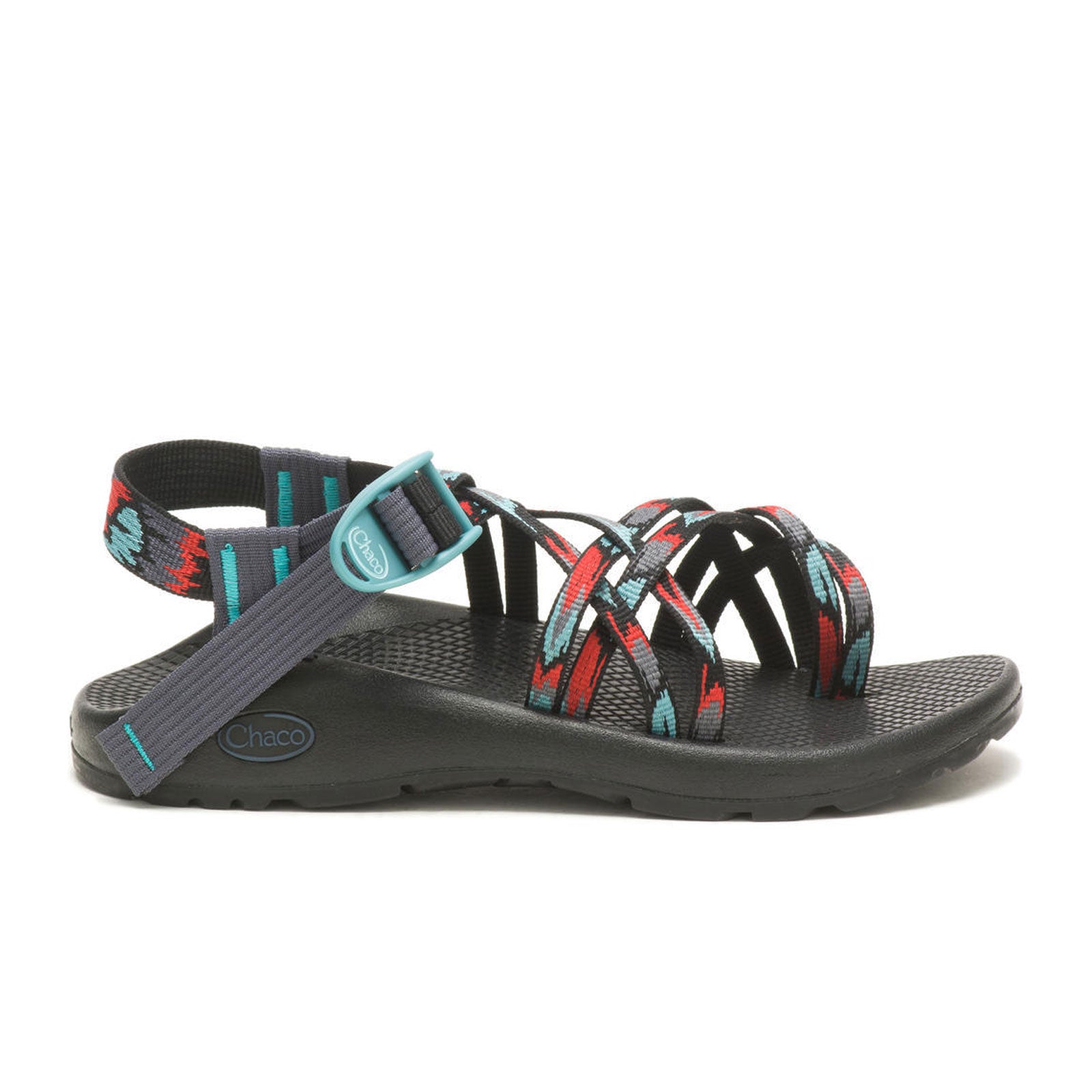 Blue and orange online chacos