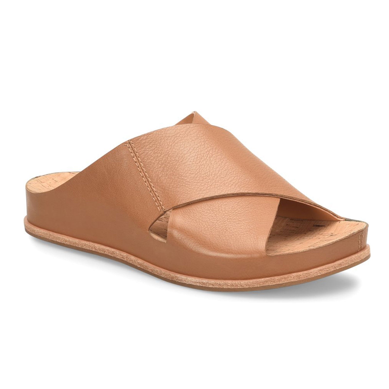 KorkEase Tutsi CrossBand Slide Sandal (Women) Brown The Heel Shoe