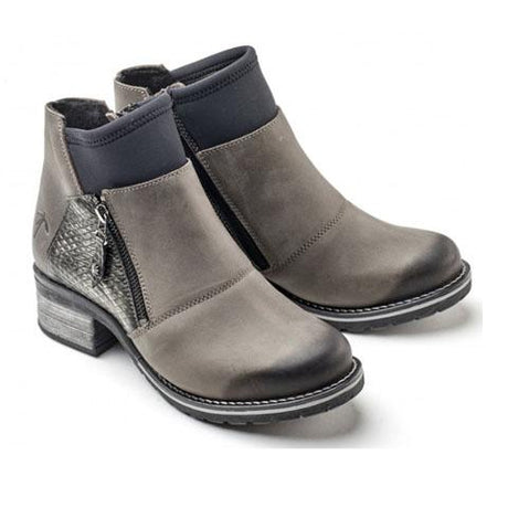 Dromedaris Kihana Metallic Ankle Boot (Women) - Slate Boots - Fashion - Ankle Boot - The Heel Shoe Fitters