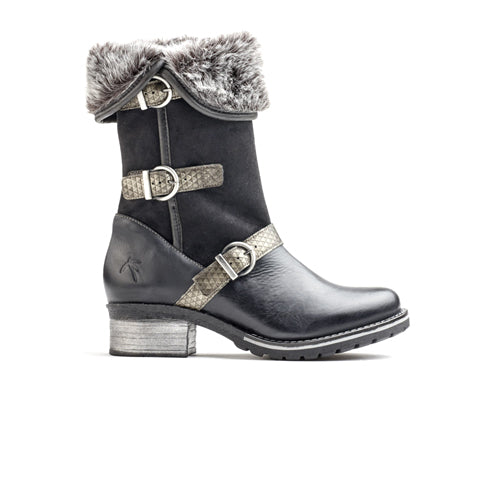 Dromedaris Kya Mid Boot (Women) - Black Boots - Fashion - Mid Boot - The Heel Shoe Fitters