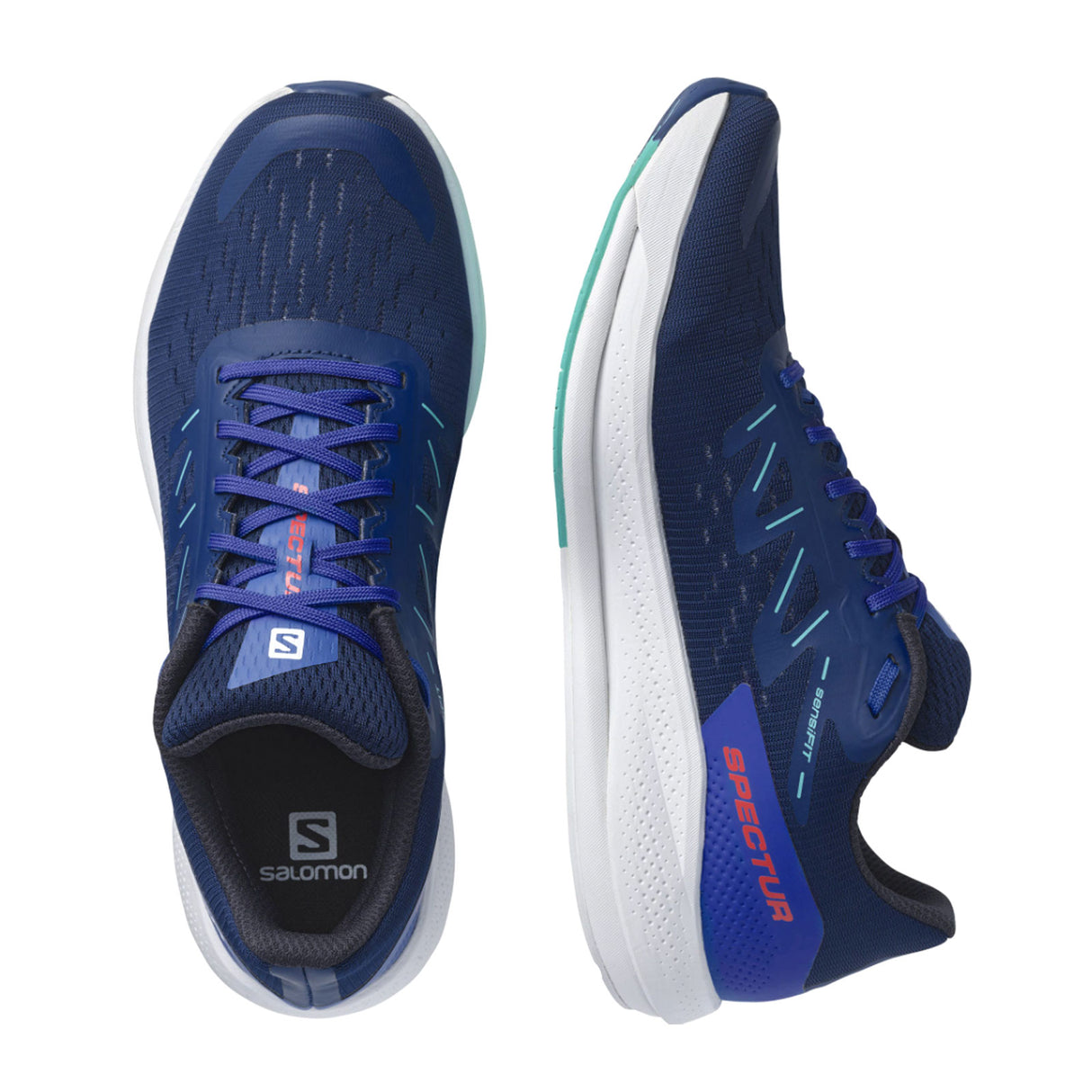Salomon Spectur Running Shoe (Men) - Estate Blue/Dazzling Blue/Mint Leaf Athletic - Running - The Heel Shoe Fitters