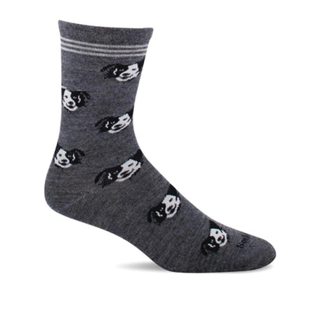 Sockwell Cuddle Buddy Crew Sock (Women) - Charcoal Accessories - Socks - Lifestyle - The Heel Shoe Fitters