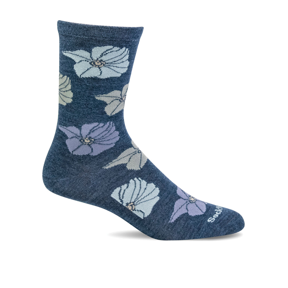 Sockwell Big Bloom Crew Sock (Women) - Denim Accessories - Socks - Lifestyle - The Heel Shoe Fitters