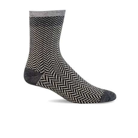 Sockwell Herringbone Tweed Crew Sock (Women) - Black Accessories - Socks - Lifestyle - The Heel Shoe Fitters