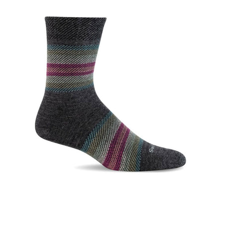 Sockwell Blanket Twill Crew Sock (Women) - Charcoal Accessories - Socks - Lifestyle - The Heel Shoe Fitters