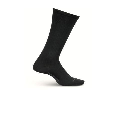 Feetures Everyday Ultra Light Wide Rib Crew Sock (Men) - Black Accessories - Socks - Lifestyle - The Heel Shoe Fitters