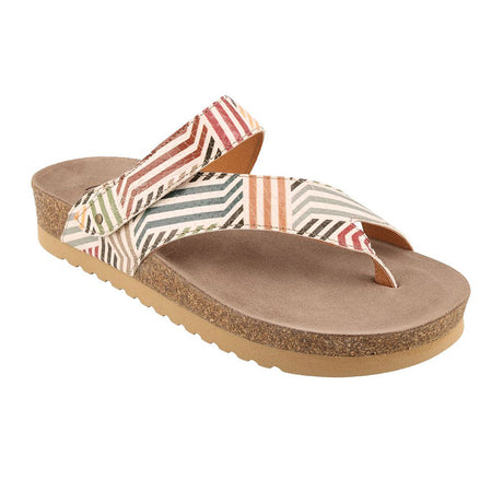 Taos Lola Sandal (Women) - Geometric Multi Sandals - Thong - The Heel Shoe Fitters