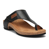 Taos Loop Sandal (Women) - Black Sandals - Thong - The Heel Shoe Fitters