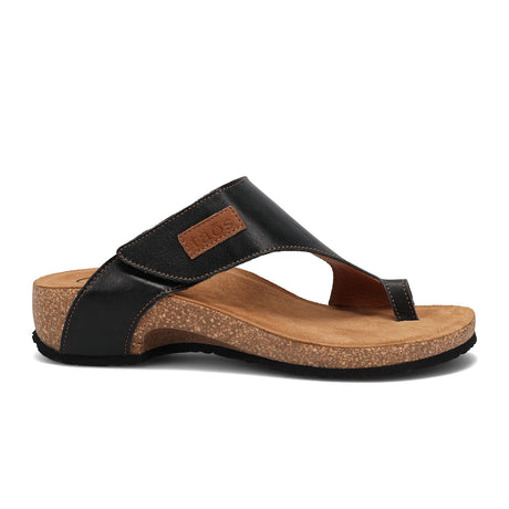 Taos Loop Thong Sandal (Women) - Black Sandals - Thong - The Heel Shoe Fitters