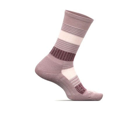 Feetures Everyday Jacquard Block Cushion Crew Sock (Women) - Lilac Accessories - Socks - Lifestyle - The Heel Shoe Fitters