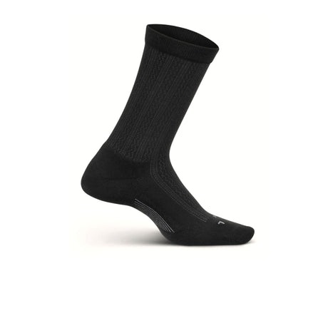 Feetures Everyday Ultra Light Texture Crew Sock (Women) - Black Accessories - Socks - Lifestyle - The Heel Shoe Fitters