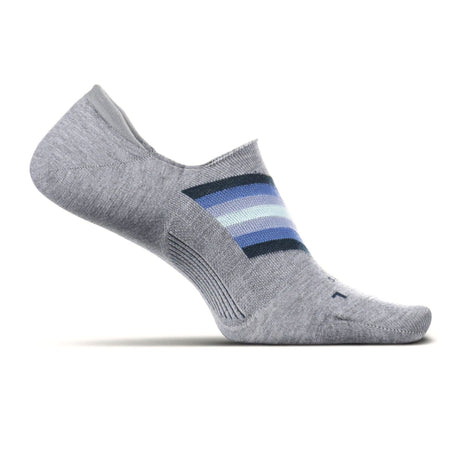 Feetures LW75518 Everyday Ultra Light No Show Compression Sock (Women) - Chevron Light Gray Accessories - Socks - Lifestyle - The Heel Shoe Fitters