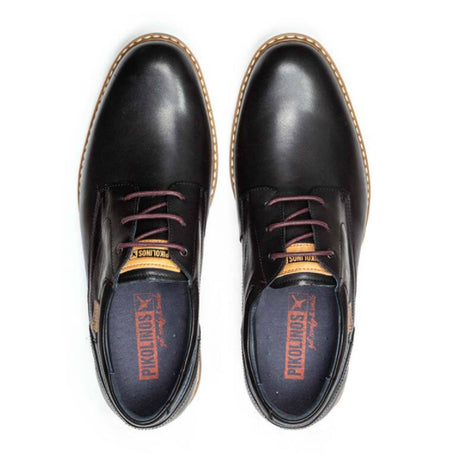 Pikolinos Avila M1T-4050 Oxford (Men) - Black Dress-Casual - Oxfords - The Heel Shoe Fitters