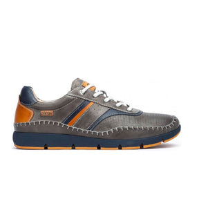 Pikolinos Fuencarral M4U-6048C1 Sneaker (Men) - Dark Grey Leather Athletic - Casual - Lace Up - The Heel Shoe Fitters