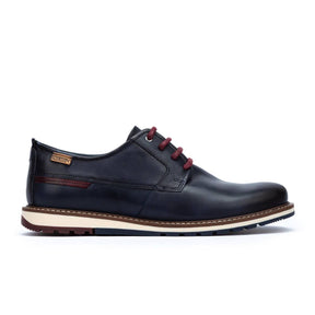 Pikolinos Berna M8J-4314 Lace Up (Men) - Blue Leather Dress-Casual - Oxford - The Heel Shoe Fitters
