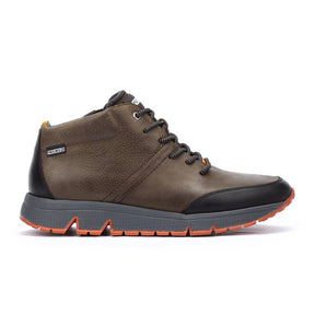 Pikolinos Ferrol M9U-8069NOC1 Mid Sneaker (Men) - Kaki Leather Athletic - Casual - Lace Up - The Heel Shoe Fitters