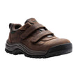Propet Cliff Walker Low Strap Hiking Shoe (Men) - Brown Crazy Horse Athletic - Walking - The Heel Shoe Fitters
