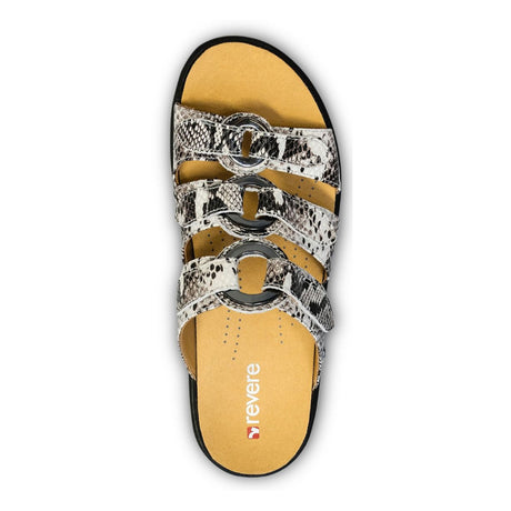 Revere Moscow Slide Sandal (Women) - Natural Snake Sandals - Slide - The Heel Shoe Fitters