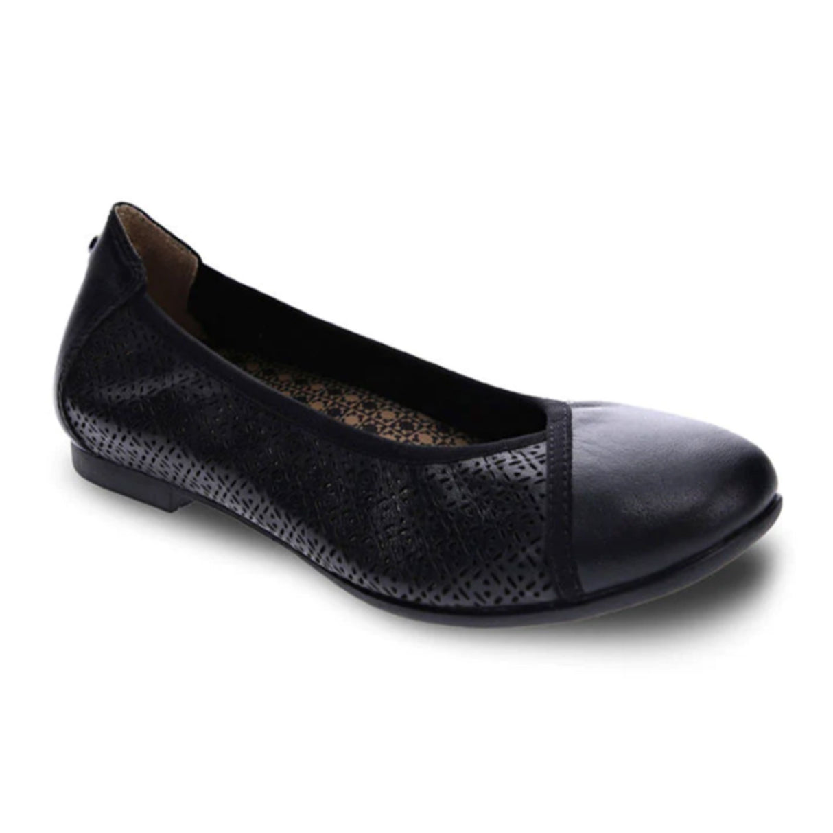 Revere Nairobi Ballet Flat (Women) - Black Lazer Dress-Casual - Flats - The Heel Shoe Fitters